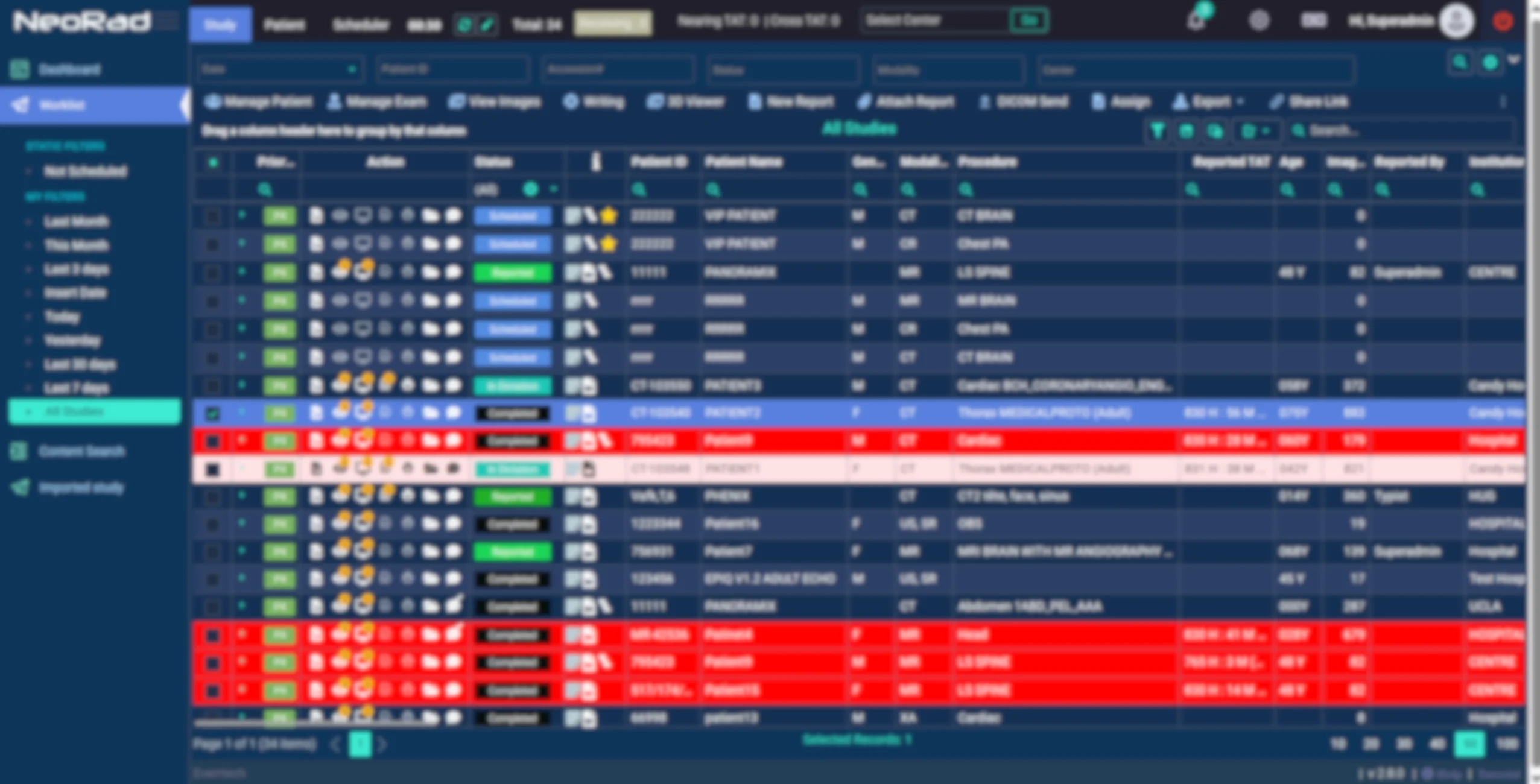 NeoRad Fusion RIS PACS Software